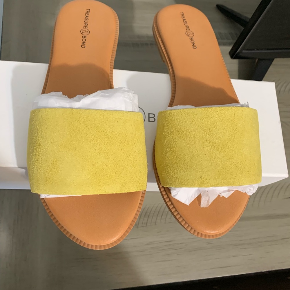 Yellow suede Treasure & Bond sandal NEVER WORN - Picture 3 of 6